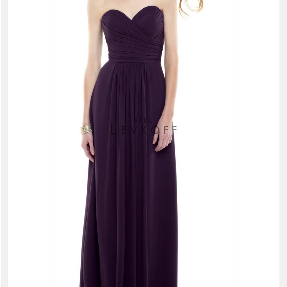 Bill Levkoff black bridesmaid dress - style 165
